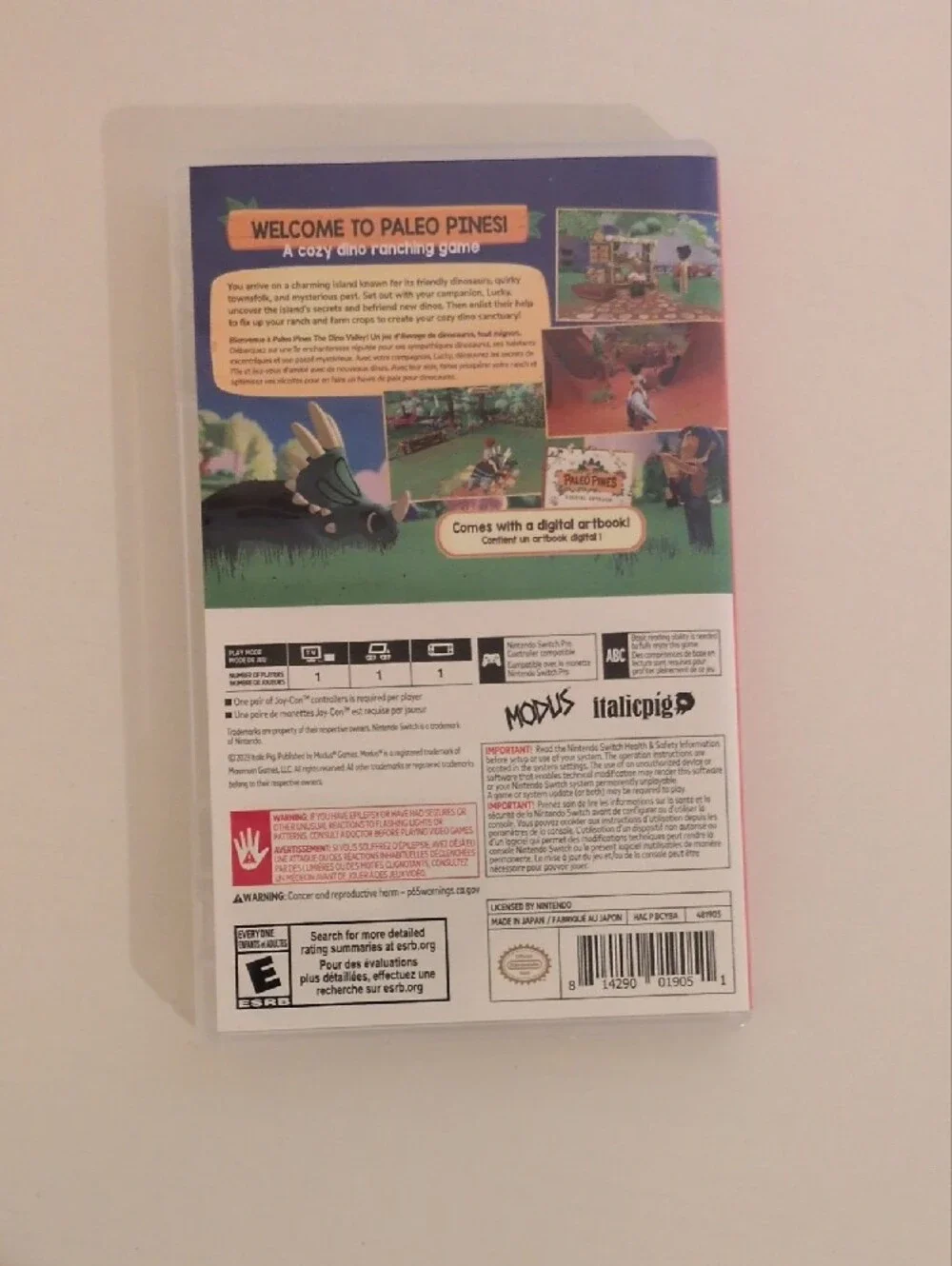 Nintendo Pale o Pines - Blue, White, Green Cover